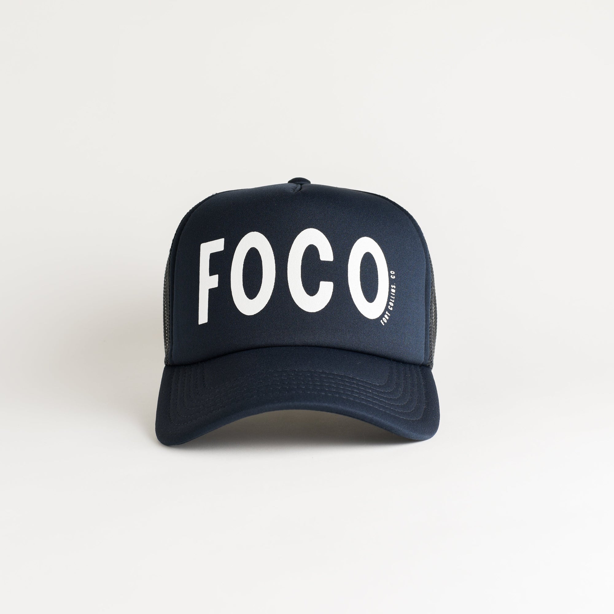 Fort Collins Recycled Trucker Hat - navy
