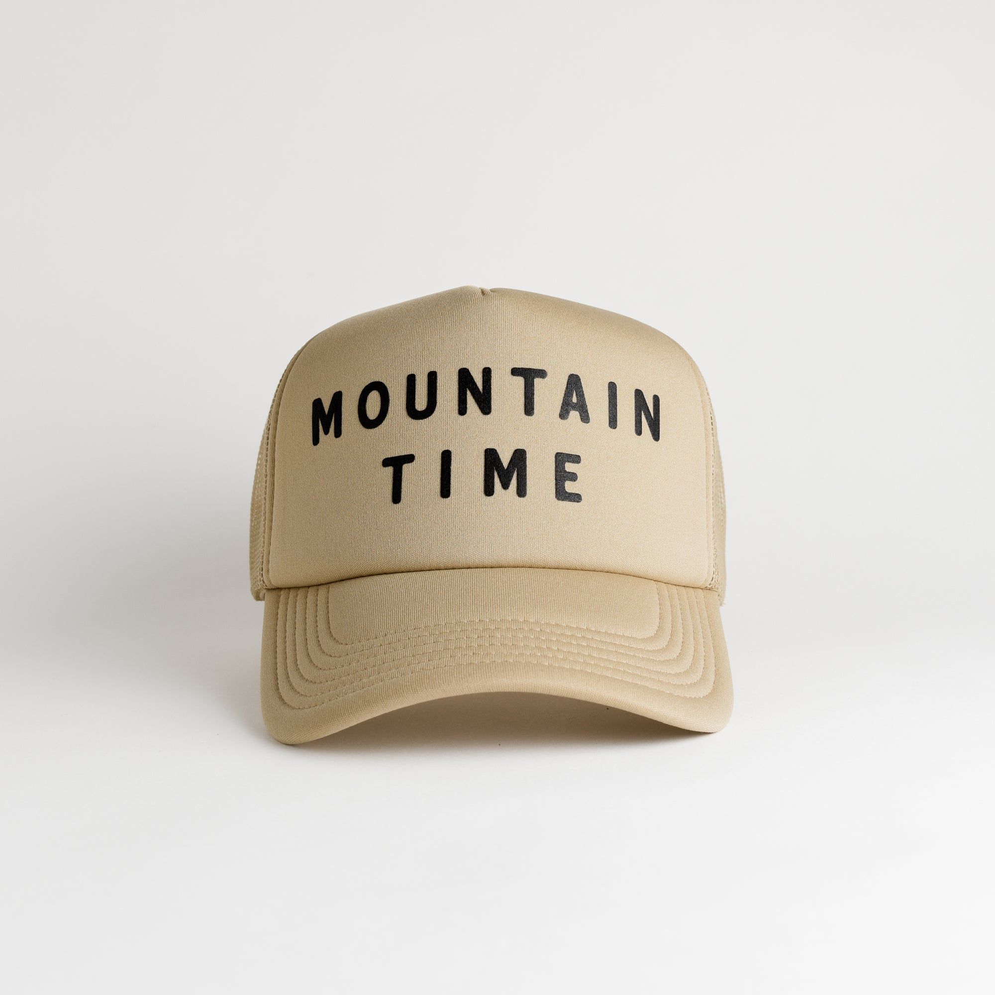Mountain Time Recycled Trucker Hat - khaki