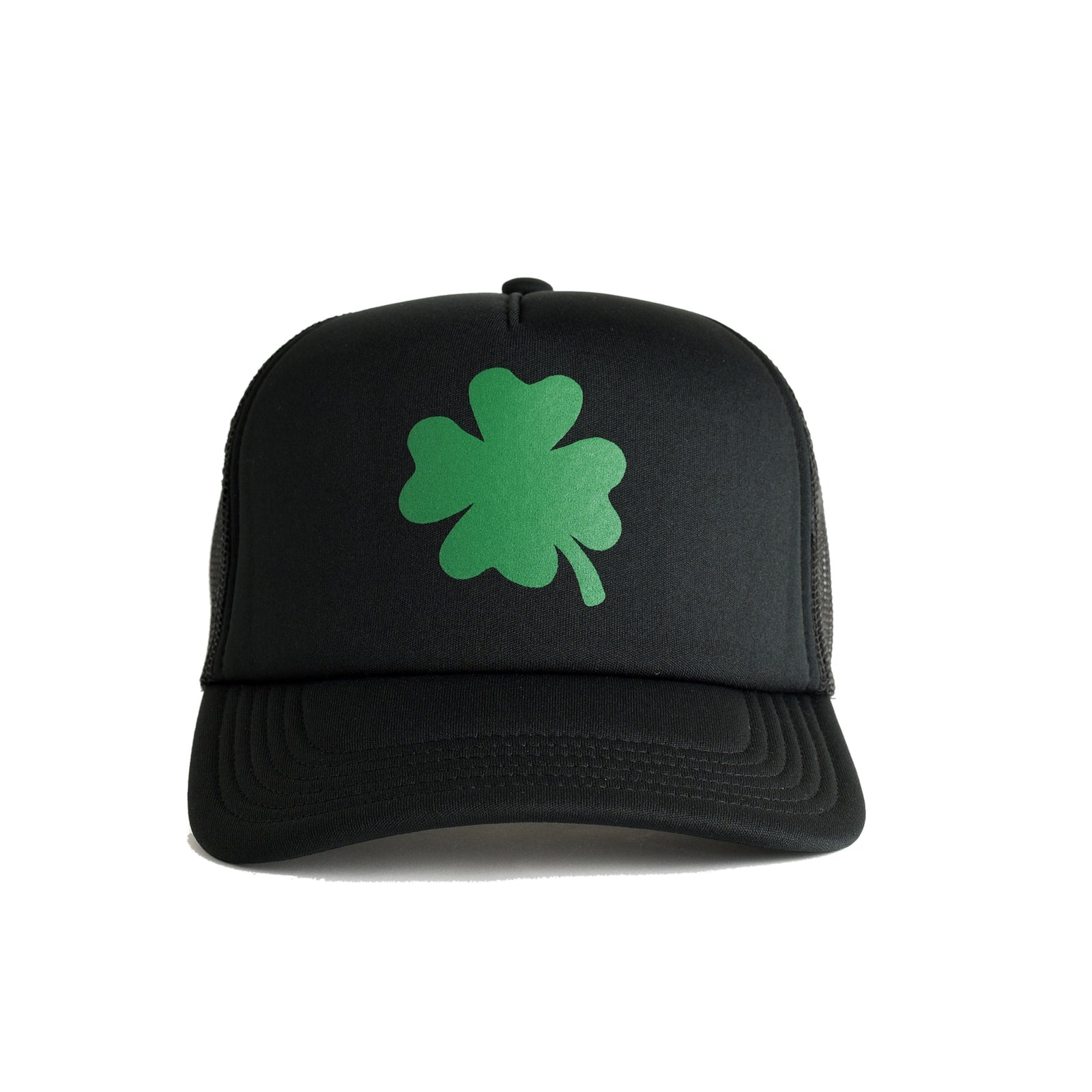 St. Patrick's Day 4 Leaf Clover Recycled Trucker Hat