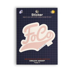 FoCo Vinyl Sticker - pink