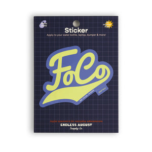 FoCo Large Sticker - green