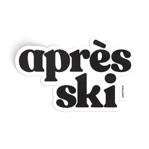 Après Ski Large Sticker