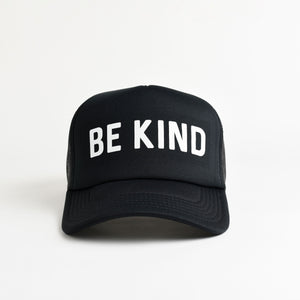 Be Kind Recycled Trucker Hat - black