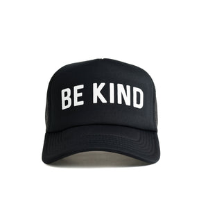 Be Kind Recycled Trucker Hat - black