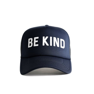 Be Kind Recycled Trucker Hat - navy