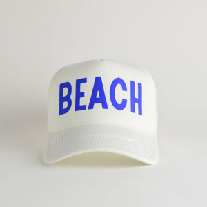 Beach Recycled Trucker Hat - ecru