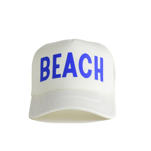 Beach Recycled Trucker Hat - ecru