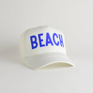 Beach Recycled Trucker Hat - ecru