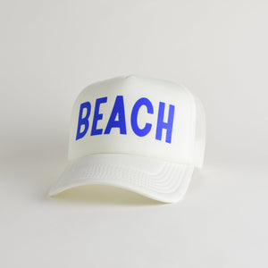 Beach Recycled Trucker Hat - ecru