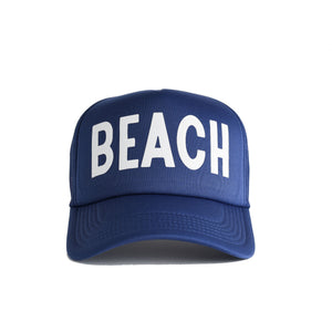 Beach Recycled Trucker Hat - cobalt