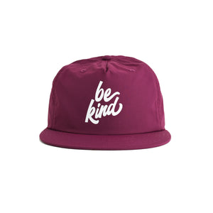 Be Kind Recycled Nylon Quick Dry Hat - grape