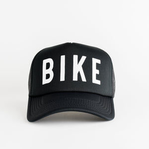 Bike Recycled Trucker Hat - black