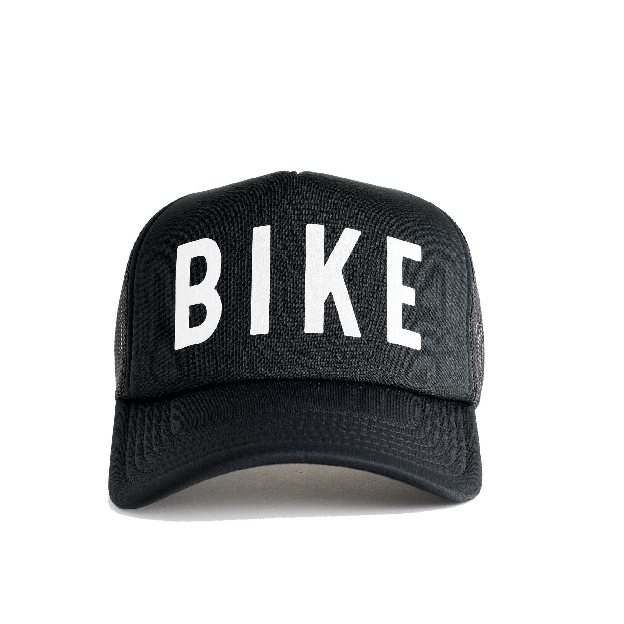 Bike Recycled Trucker Hat - black