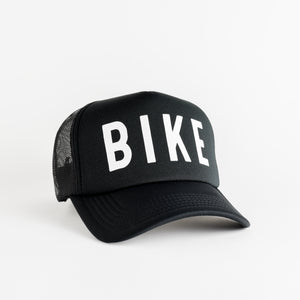 Bike Recycled Trucker Hat - black