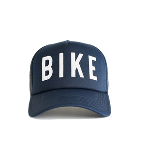 Bike Recycled Trucker Hat - navy