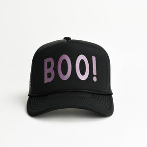 Boo! Trucker Hat - shimmer