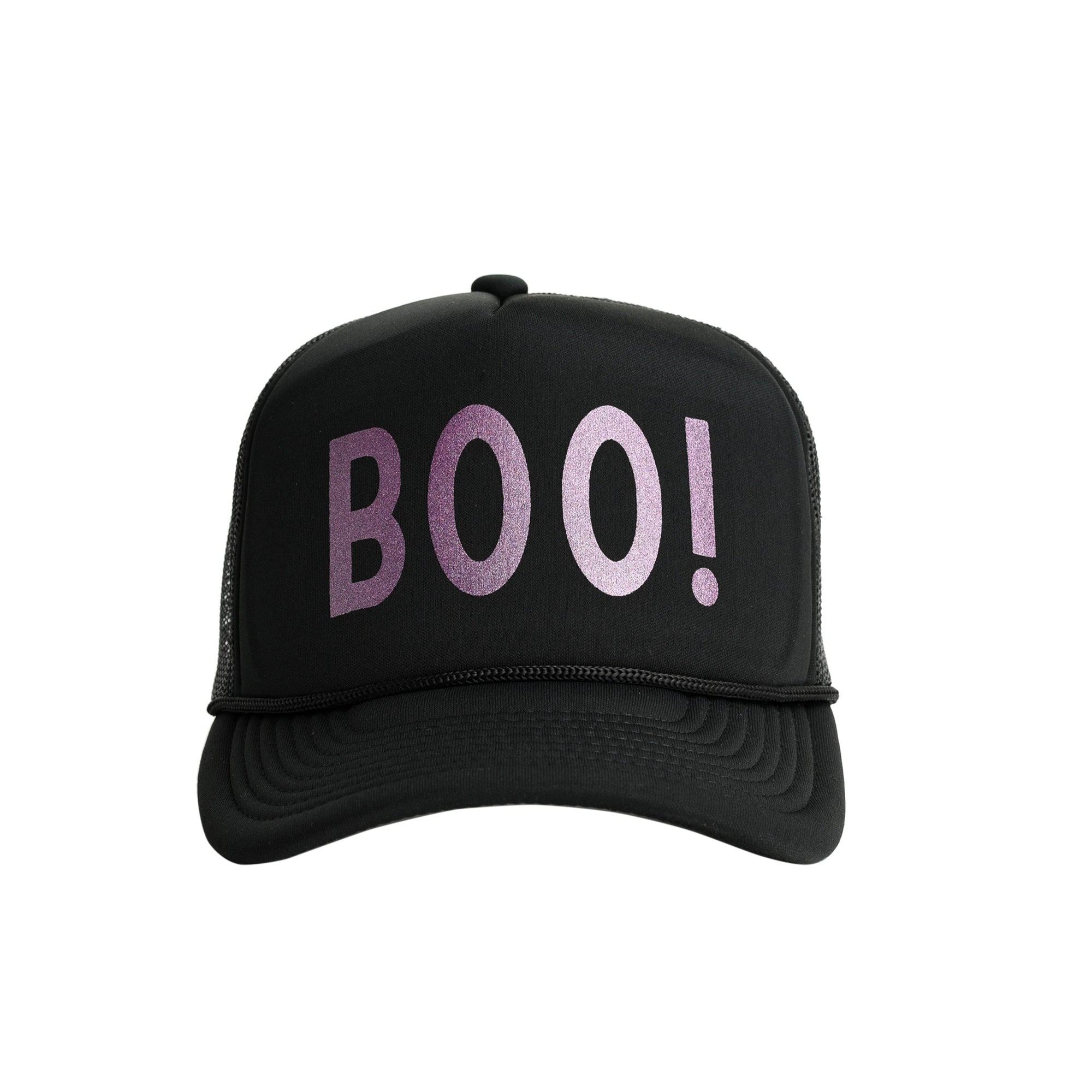 Boo! Trucker Hat - shimmer