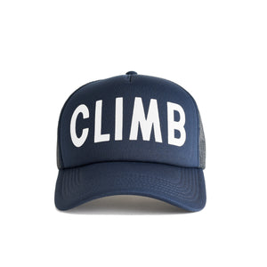 Climb Recycled Trucker Hat - navy