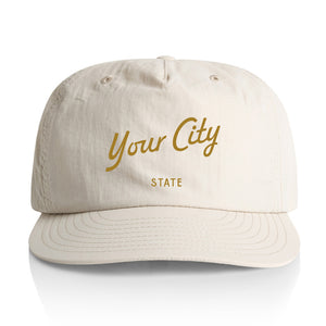 Customizable Script City Nylon Hat