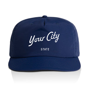 Customizable Script City Nylon Hat