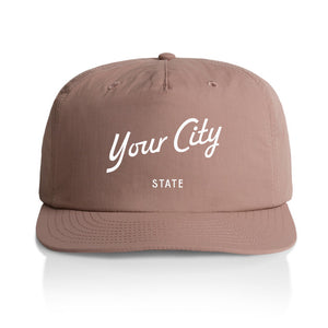 Customizable Script City Nylon Hat