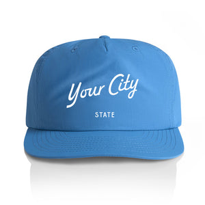 Customizable Script City Nylon Hat