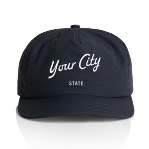 Customizable Script City Nylon Hat