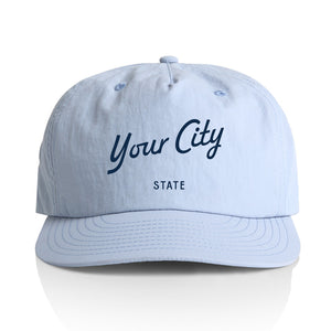 Customizable Script City Nylon Hat