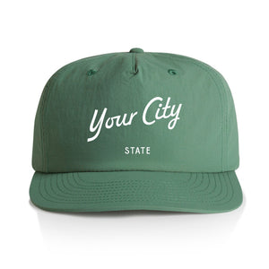 Customizable Script City Nylon Hat