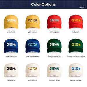 Customizable Block Text Recycled Trucker Hat