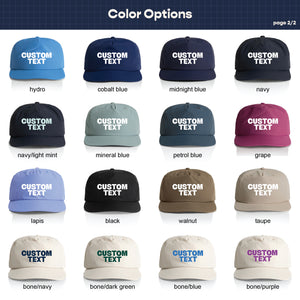 Customizable Chunky Text Nylon Hat