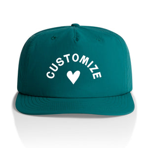 Customizable Heart Nylon Hat