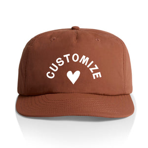 Customizable Heart Nylon Hat