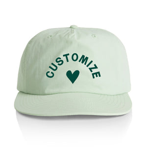 Customizable Heart Nylon Hat