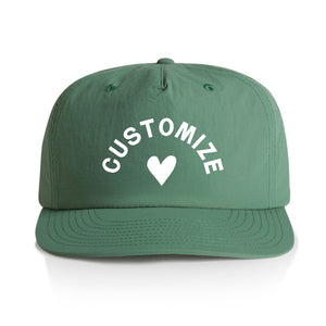 Customizable Heart Nylon Hat
