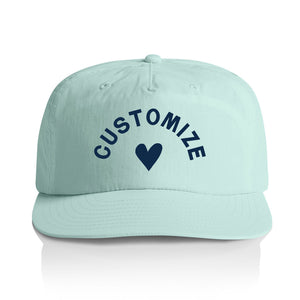 Customizable Heart Nylon Hat