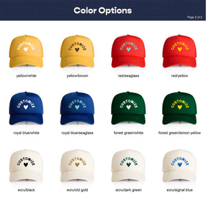 Customizable Heart Recycled Trucker Hat