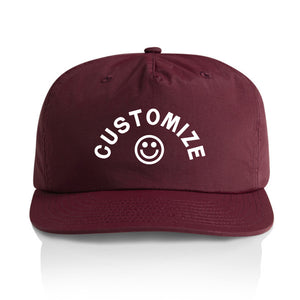 Customizable Smiley Face Nylon Hat