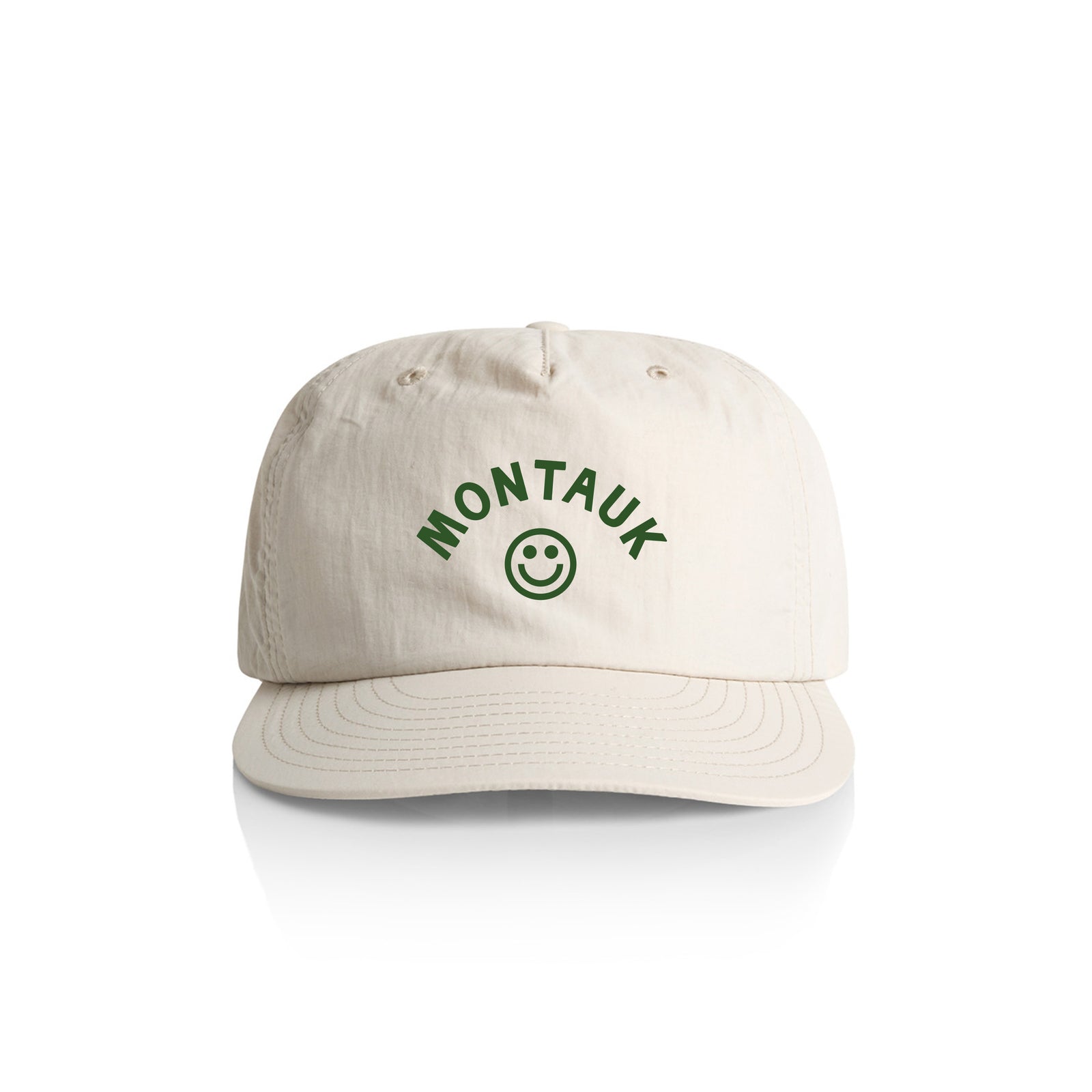 Customizable Smiley Face Nylon Hat - bone