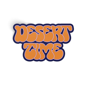 Desert Time Retro Sticker - orange