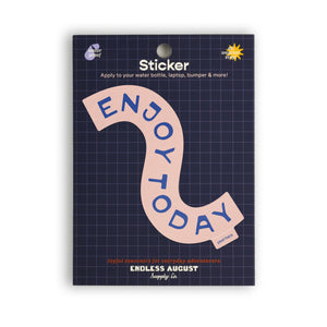 Enjoy Today Sticker - pink