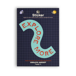 Explore More Sticker - turquoise