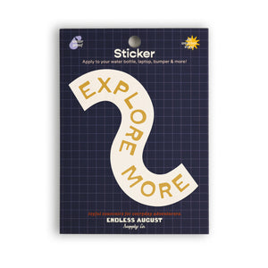 Explore More Sticker - yellow