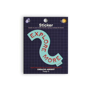 Explore More Sticker - turquoise