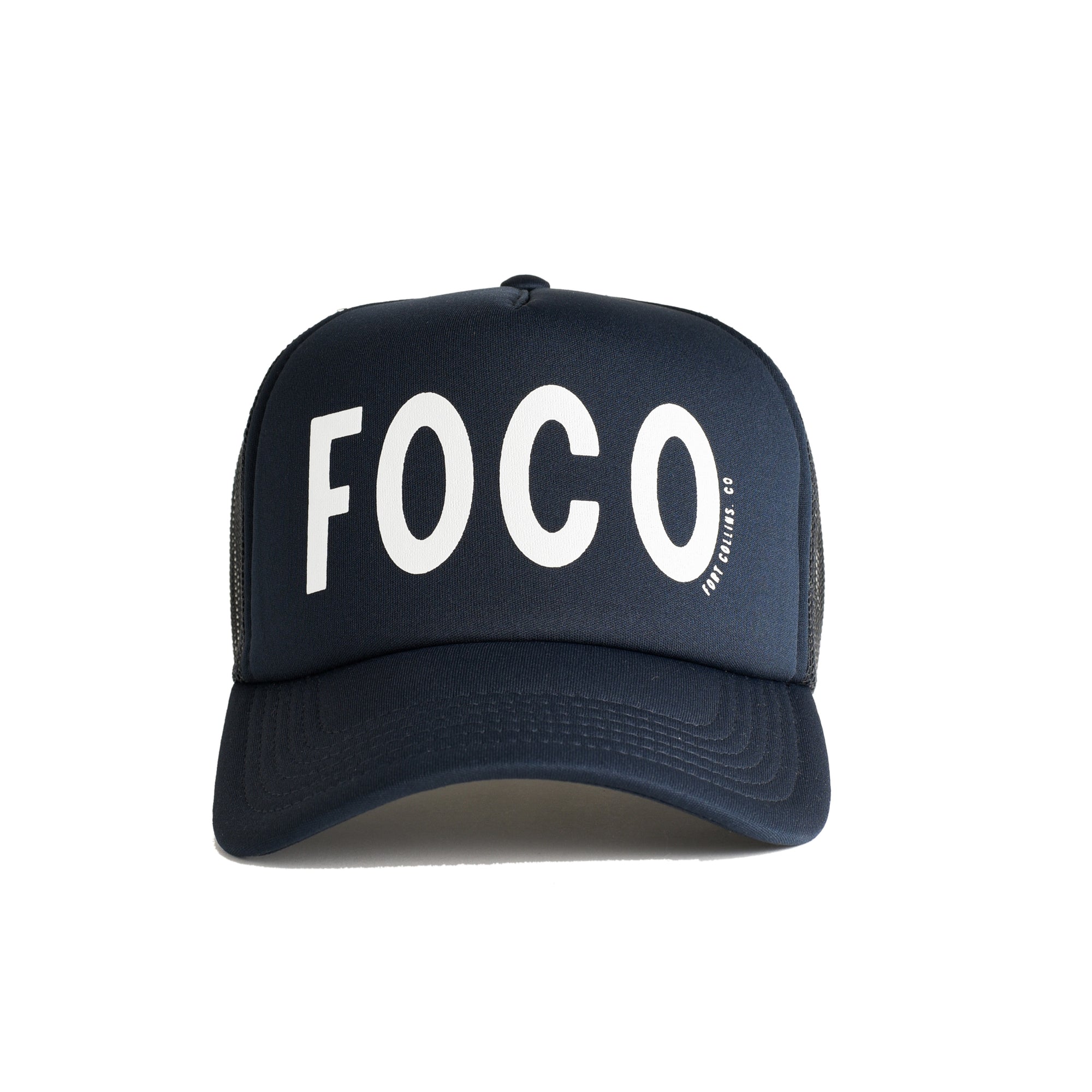 Fort Collins Recycled Trucker Hat - navy