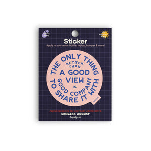 Good Views Sticker - pink