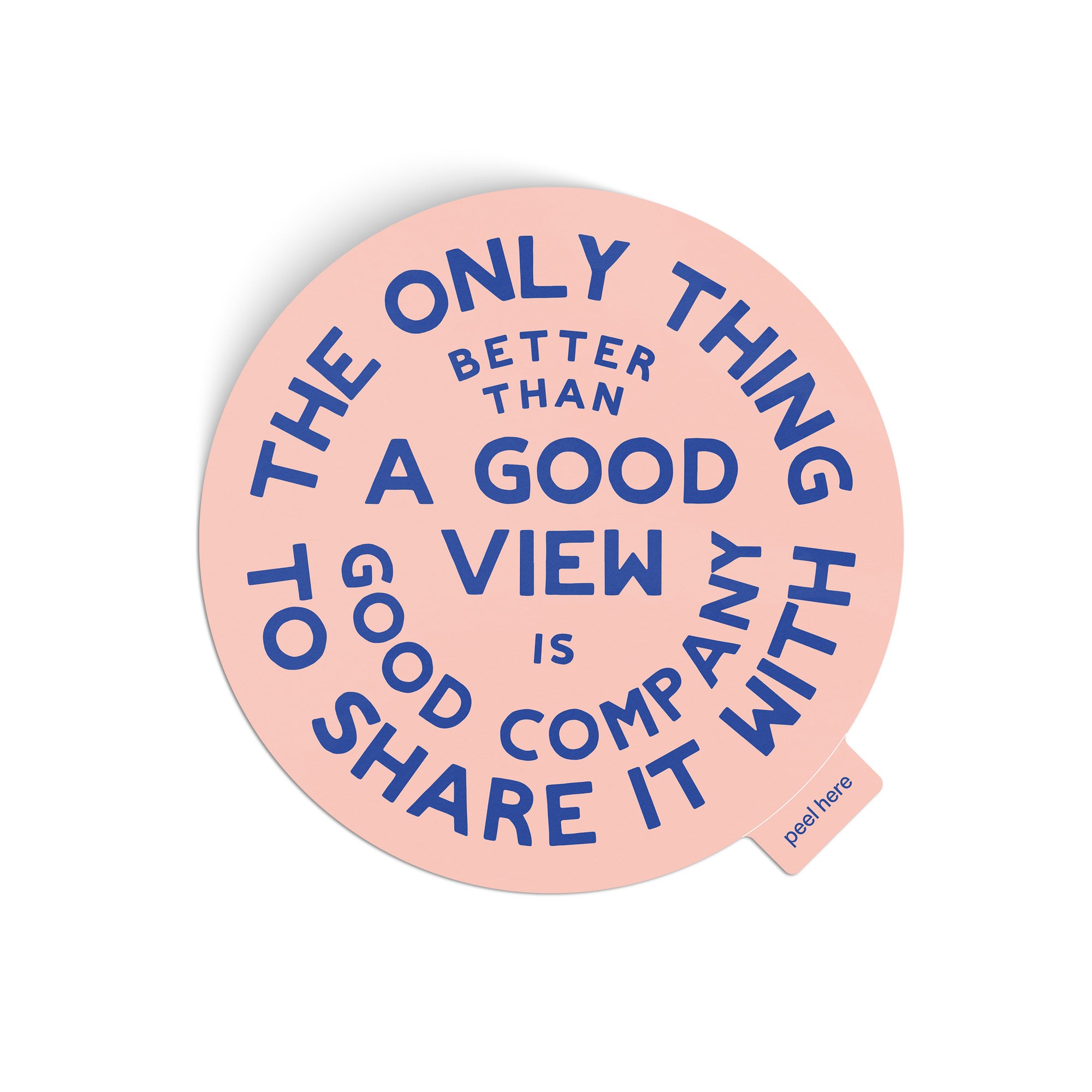 Good Views Sticker - pink