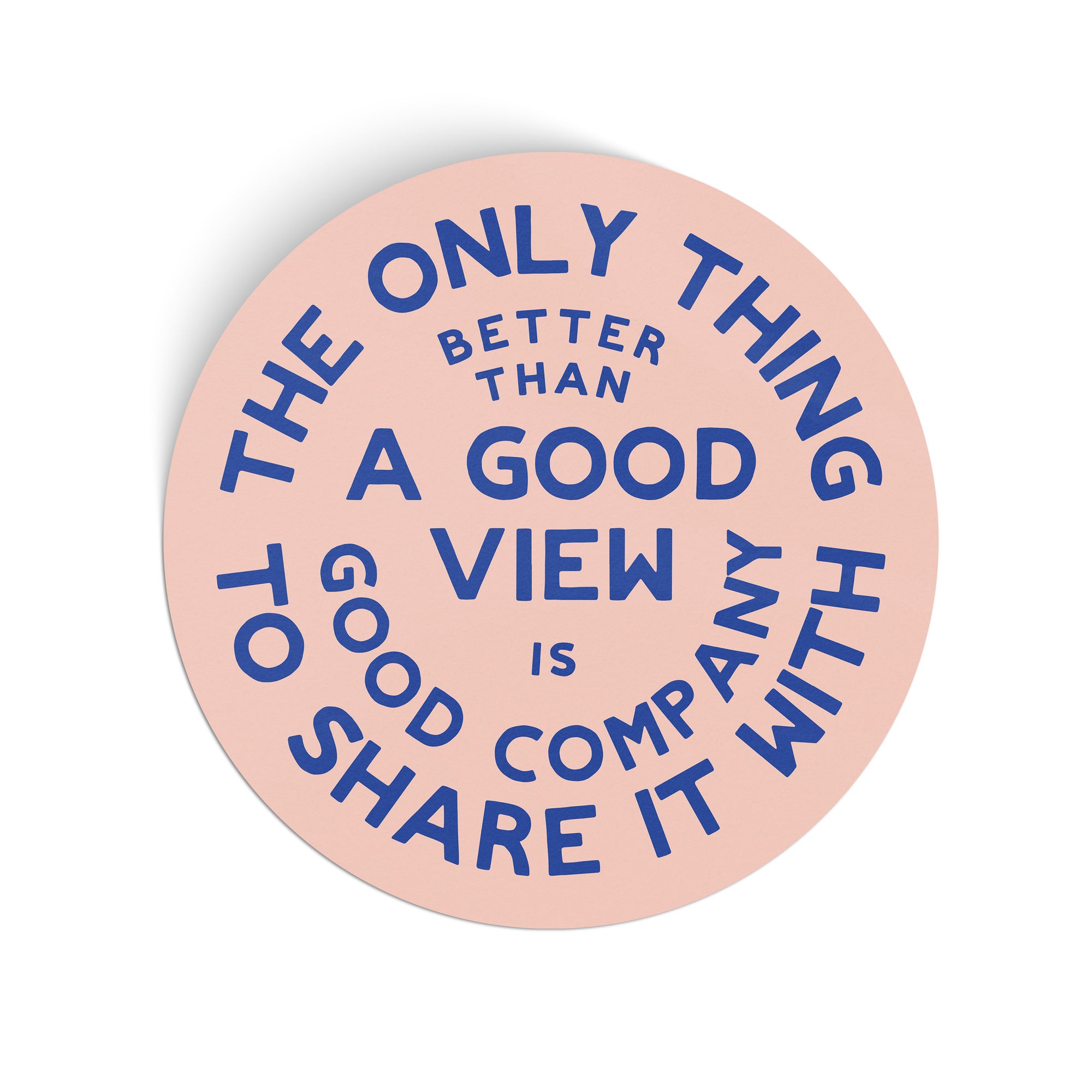 Good Views Sticker - pink
