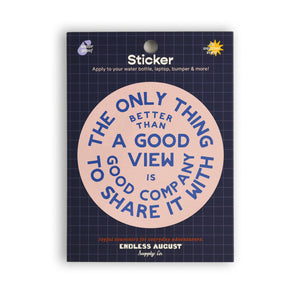 Good Views Sticker - pink