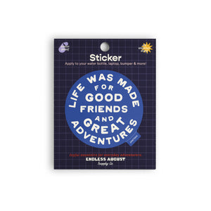 Great Adventures Sticker - blue